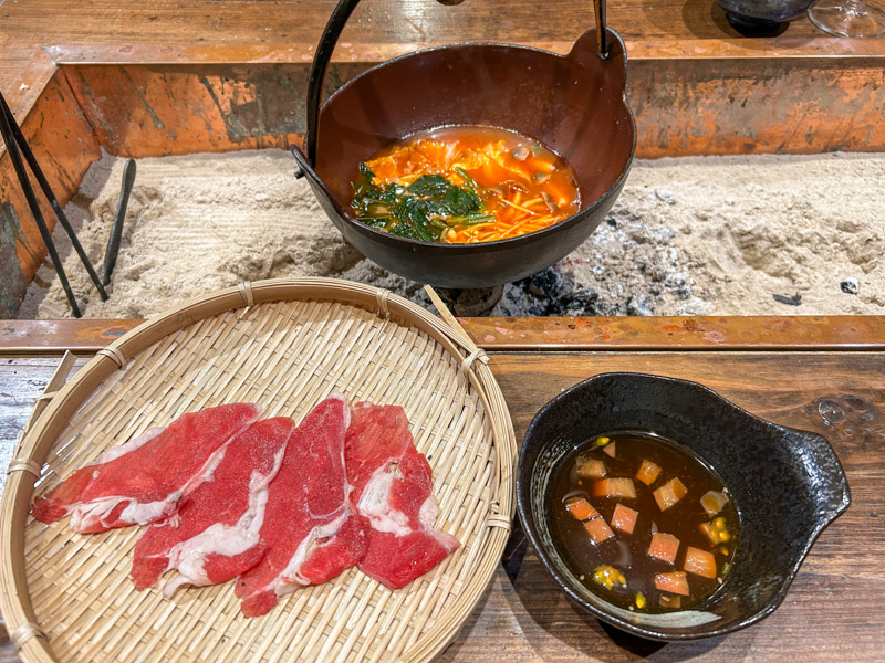 秘境冒険民宿 山人砦 夕食