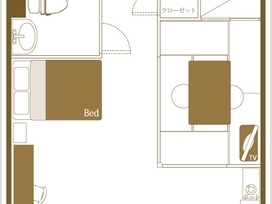 ダブルルーム【ペット可・禁煙】3F