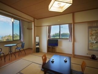 【朝陽亭 2〜5名】トイレ付＜海側＞（禁煙）