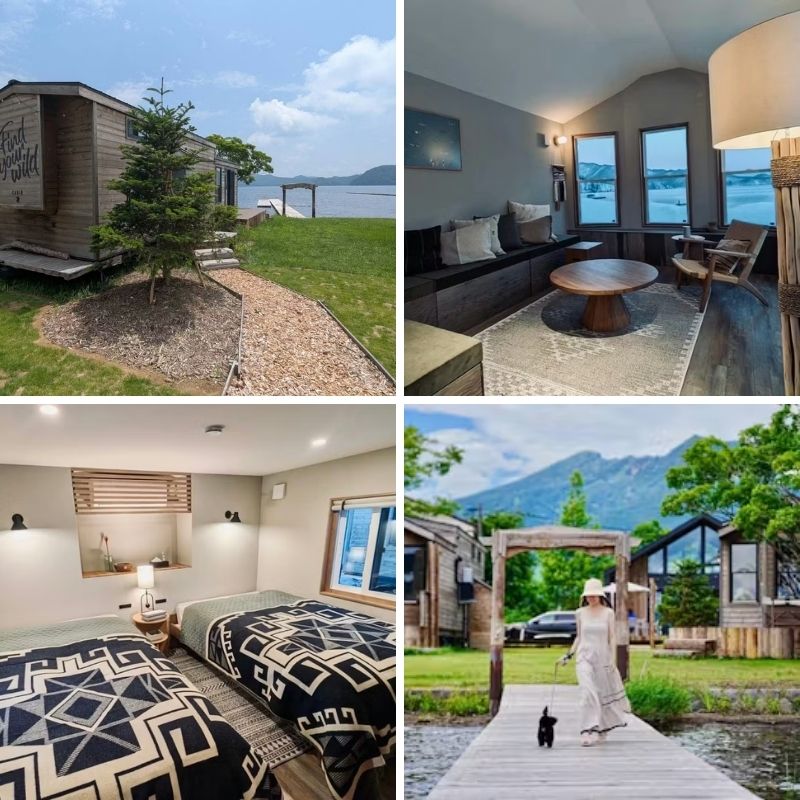 野尻湖近くに佇むトレーラーハウス