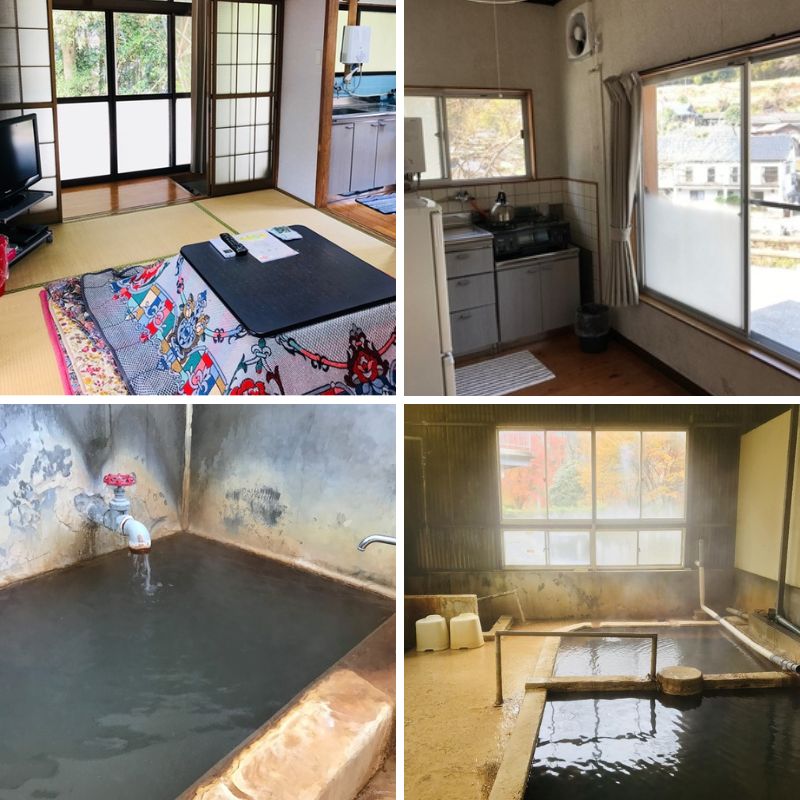 客室は古いが、温泉は凄い宿