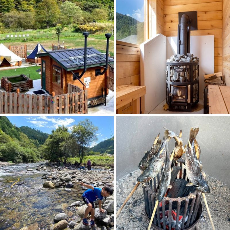 キャンプ場にあるバンガロー