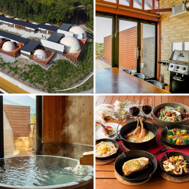 温泉付きプライベートグランピング