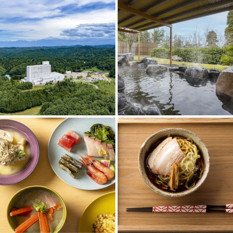 砺波平野に佇むホテル